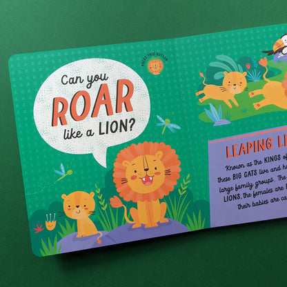 North Parade Let’s Roar! Interactive Animal Sound Book with 10 Real Animal Sounds for Toddlers & Kids