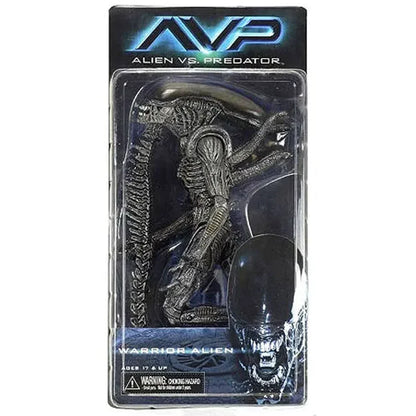 Alien vs. Predator Warrior Alien action figure in sealed packaging, collectible toy