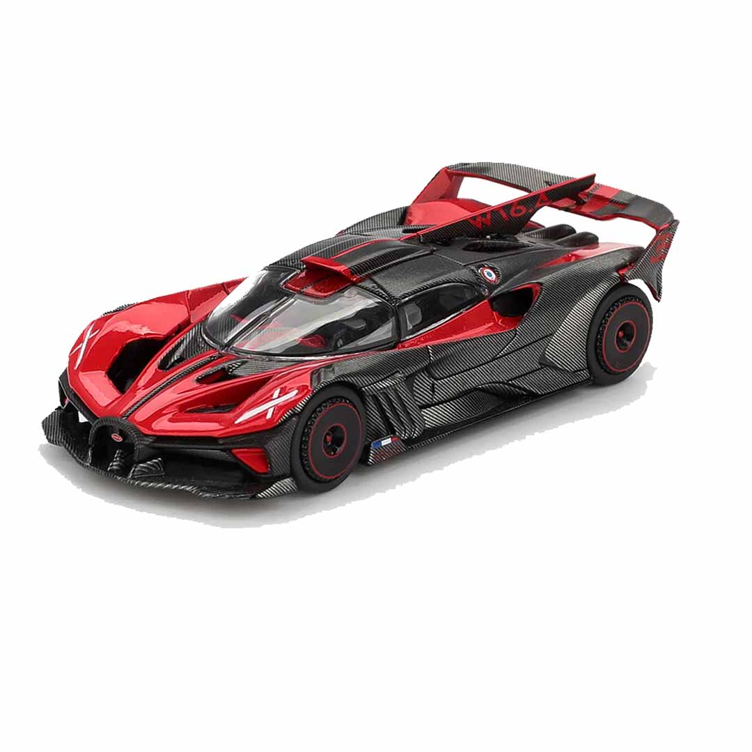 Mini GT Bugatti Bolide Red LHD 1:64 Scale Diecast Model Car | Premium Hypercar Collectible