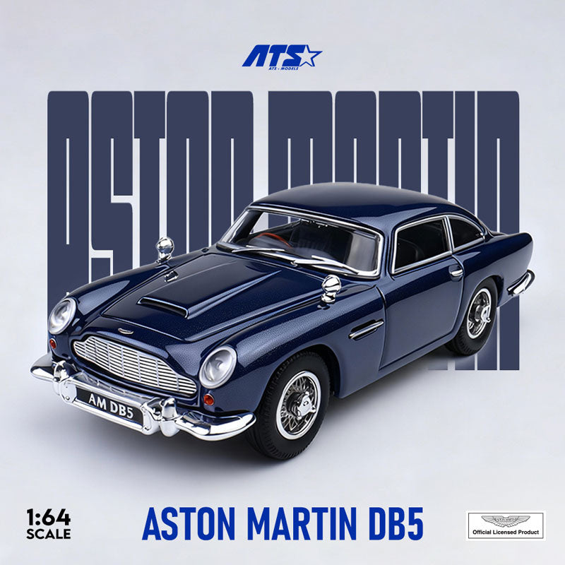 ATS 1:64 Aston Martin DB5 Diecast Model Car | Premium Classic British Sports Car Collectible