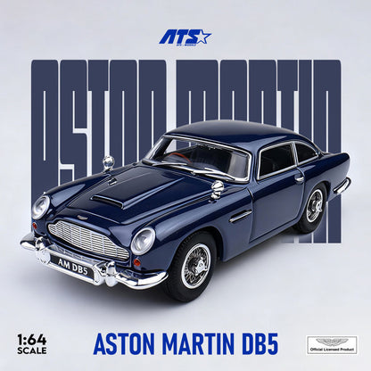 ATS 1:64 Aston Martin DB5 Diecast Model Car | Premium Classic British Sports Car Collectible