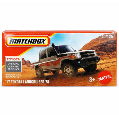 MATCHBOX 1:64 17 Toyota Land Cruiser 78 Diecast Car – Official Licensed Off-Road Truck Toy for Kids & Collectors