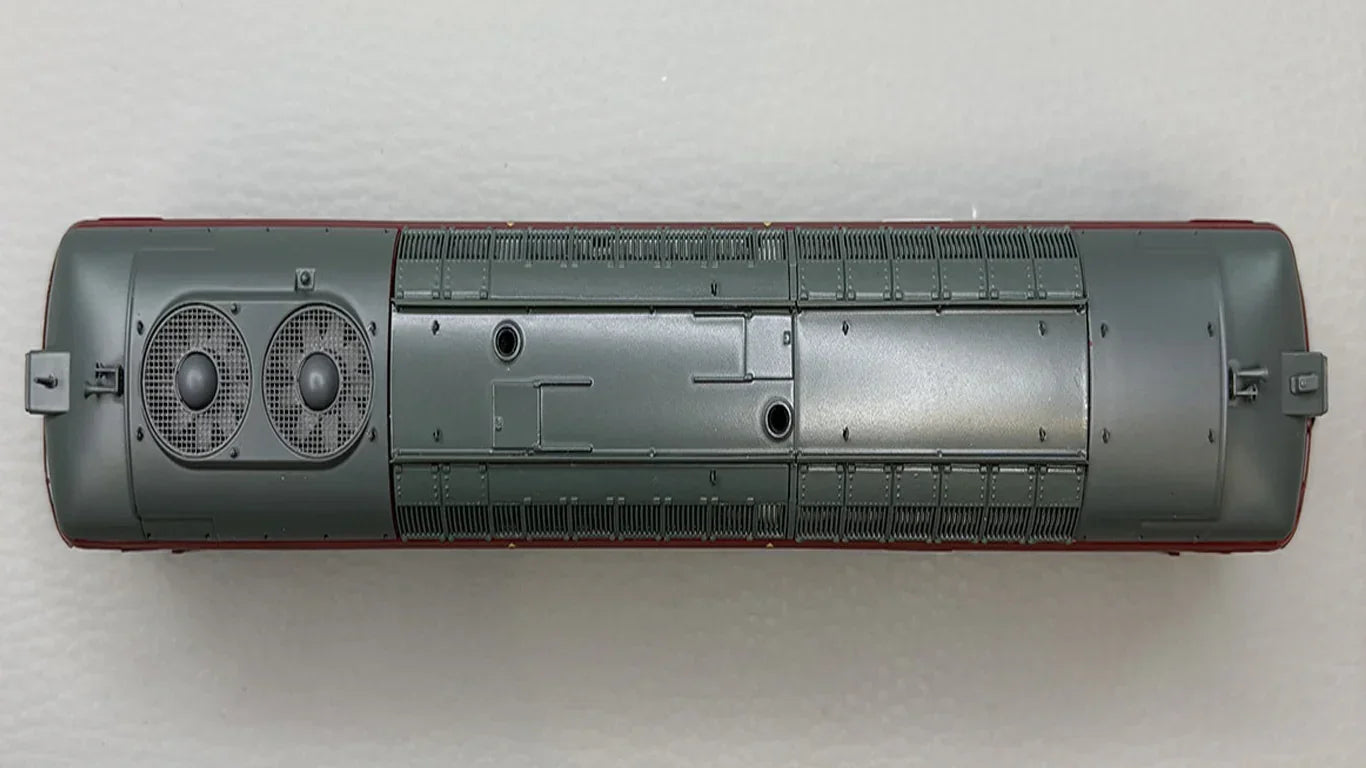 HANFIY 67000 HO Scale Blue Power Train Locomotive – Realistic Railway Engine Model 1:87 - Red