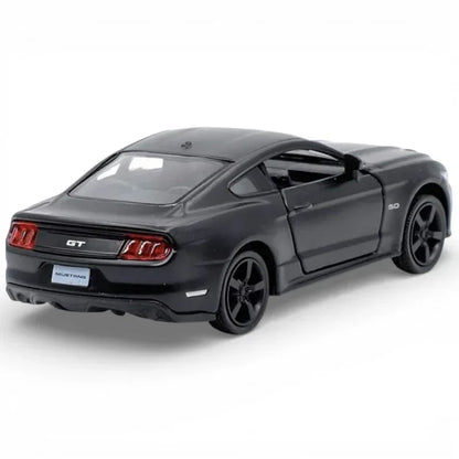 RMZ City 1:36 Ford Mustang 2015 Diecast Car – Matt Black | Openable Doors, Pull Back & Go