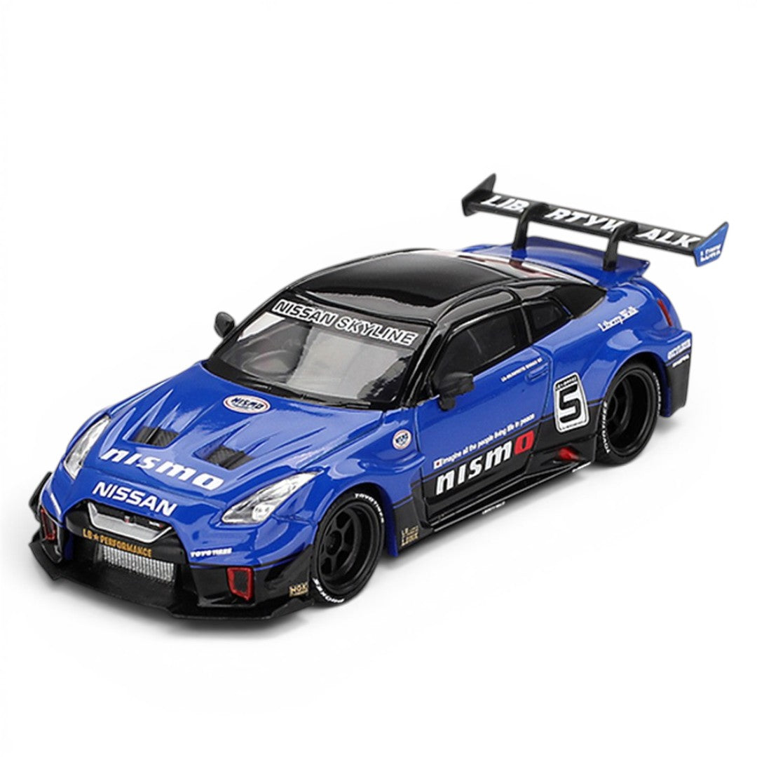 MINI GT Nissan LB-Silhouette WORKS GT 35GT-RR Ver.2 Blue 1:64 Scale Diecast Model Car #1124 | Official Mini GT Collectible