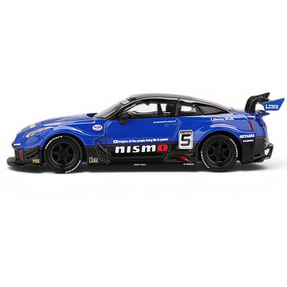 MINI GT Nissan LB-Silhouette WORKS GT 35GT-RR Ver.2 Blue 1:64 Scale Diecast Model Car #1124 | Official Mini GT Collectible