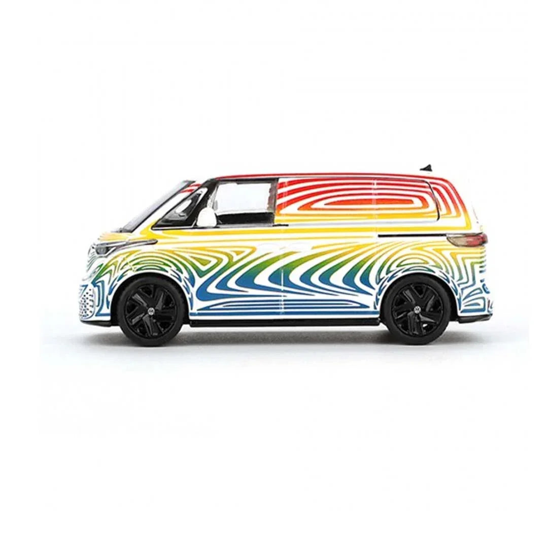 Mini GT 1/64 Volkswagen ID. Buzz Prototype Rainbow RHD Diecast Scale Model Car - Jaiman Toys