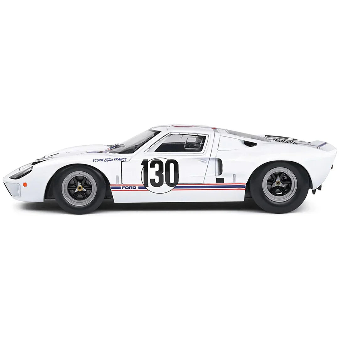 Solido 1967 Ford GT40 MK1 1:18 Targa Florio #130 Giorgi White - Jaiman Toys
