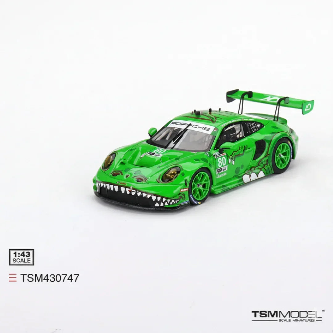 STAR RACE 1:64 Porsche 911 GT3 RS Diecast Car Model – Green T-Rex Racing Livery | Premium Collector Edition