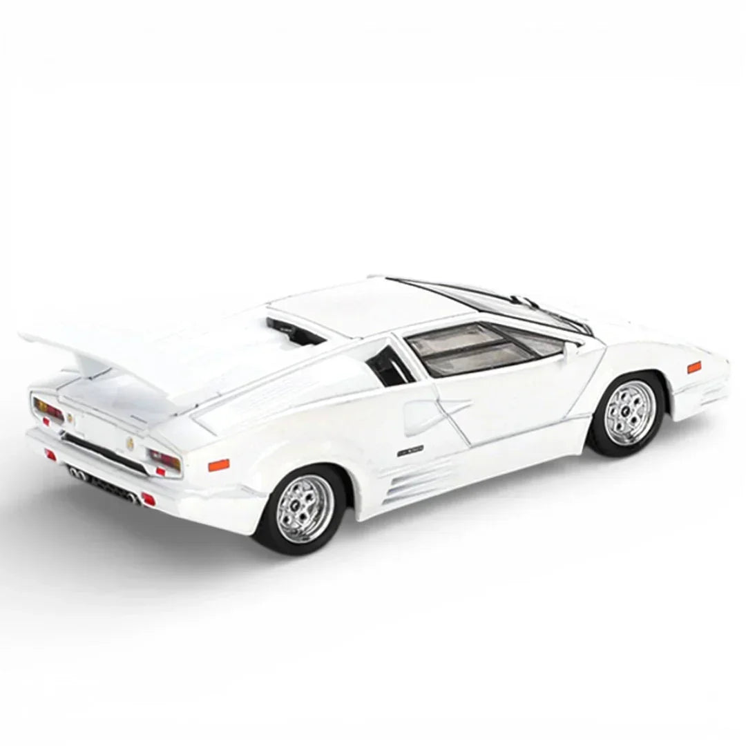 Mini GT 1:64 Duo Set Roxy Porsche 911 GT3 R #77 AO Racing IMSA 2024 + Lamborghini Countach 25th Anniversary White | Premium Diecast Models