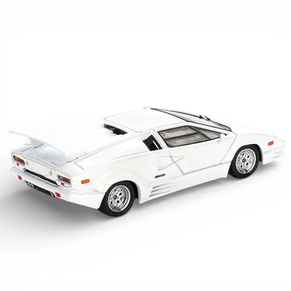 Mini GT 1:64 Duo Set Roxy Porsche 911 GT3 R #77 AO Racing IMSA 2024 + Lamborghini Countach 25th Anniversary White | Premium Diecast Models