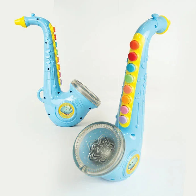 Nubo Tiny Tunes Saxophone Musical Toy for Kids – Blow & Play Musical Instrument with Colorful Keys | Early Learning Music Toy for Toddlers