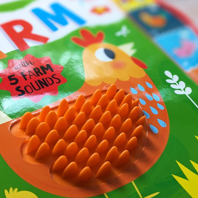 NORTH PARADE Touch & Feel On The Farm Sound Board Book for Kids with 5 Farm Sounds