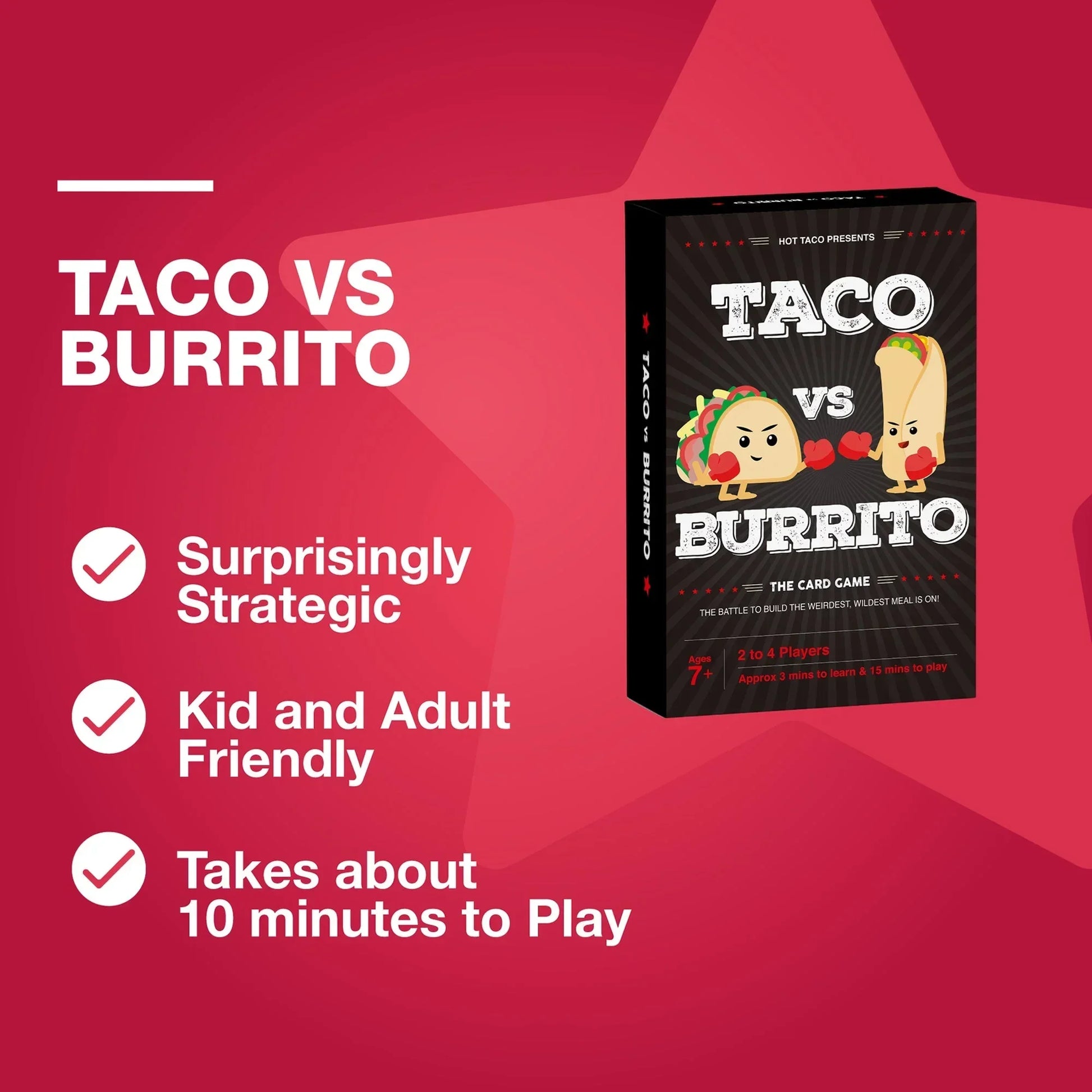 Taco vs Burrito Card Game - Jaiman Toys