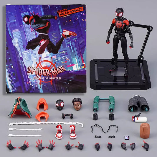 Spider-Man: Across The Spider-Verse Miles Morales Action Figure Toy IN BOX 13 CM Age15+ - Jaiman Toys