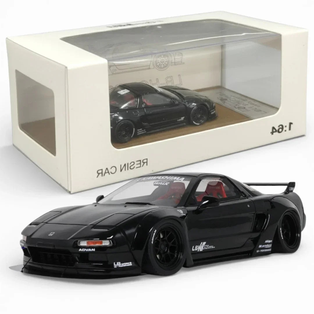 Qidian Model LB Honda NSX 1:64 Scale Resin Diecast Car – Liberty Walk Widebody Black | Collector Edition