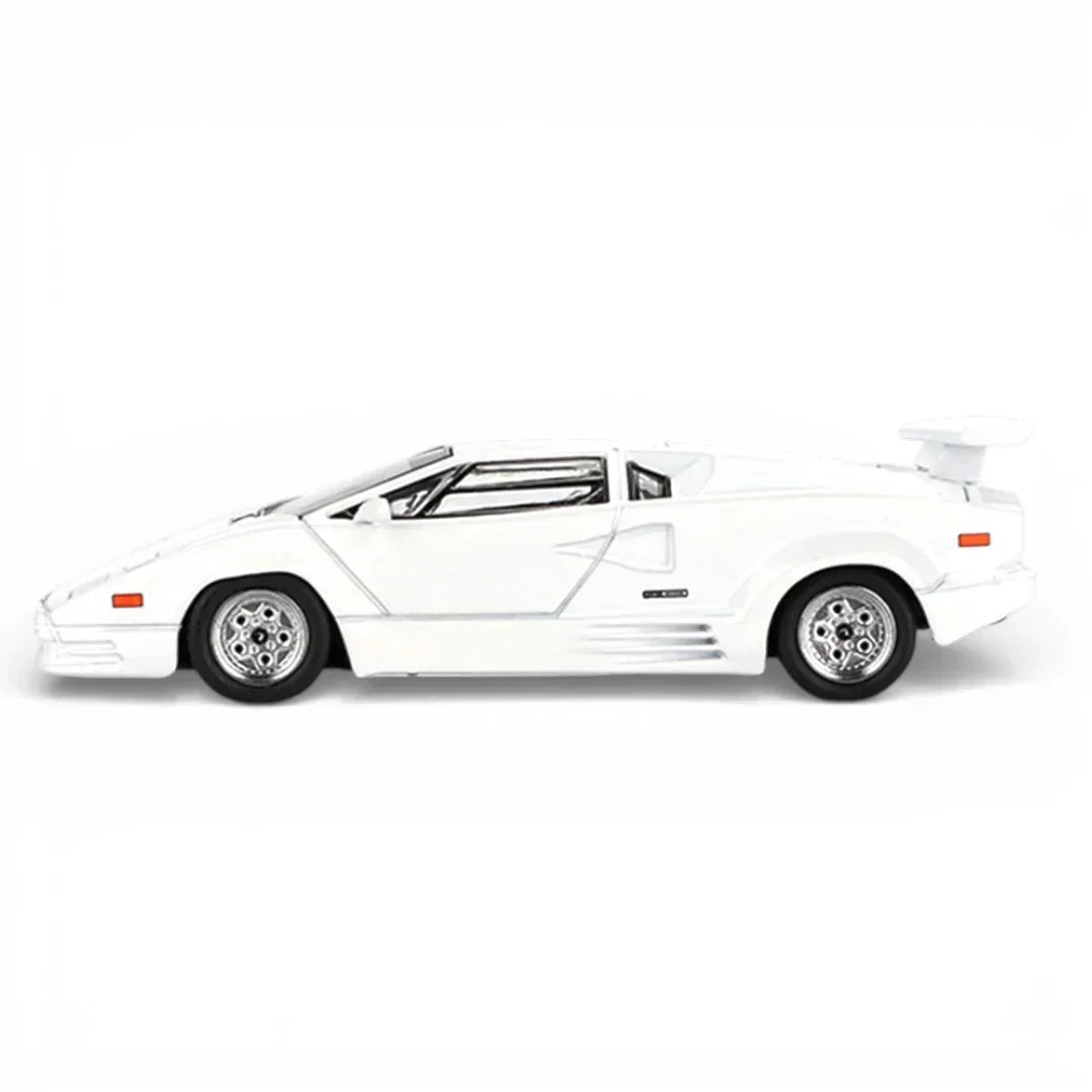 Mini GT 1:64 Duo Set Roxy Porsche 911 GT3 R #77 AO Racing IMSA 2024 + Lamborghini Countach 25th Anniversary White | Premium Diecast Models