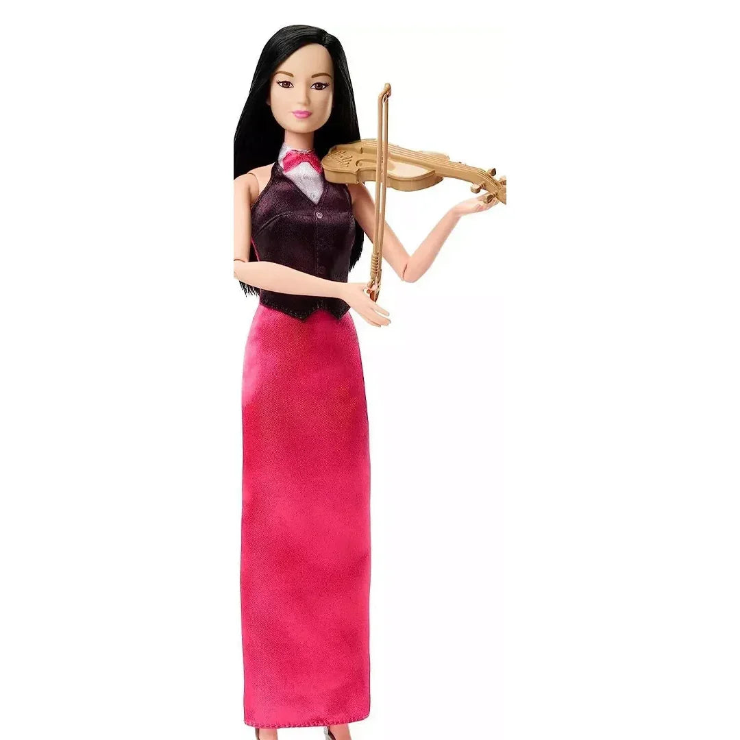 Melodies of the East: Asian Barbie Doll, Virtuoso Violinist with Violin and Bow - Jaiman Toys