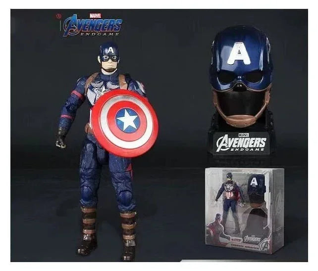 Marvel Captain America Action Figure Limited Edition for Car Dashboard, Decoration, Cake, Office Desk &amp; Study Table - Jaiman Toys