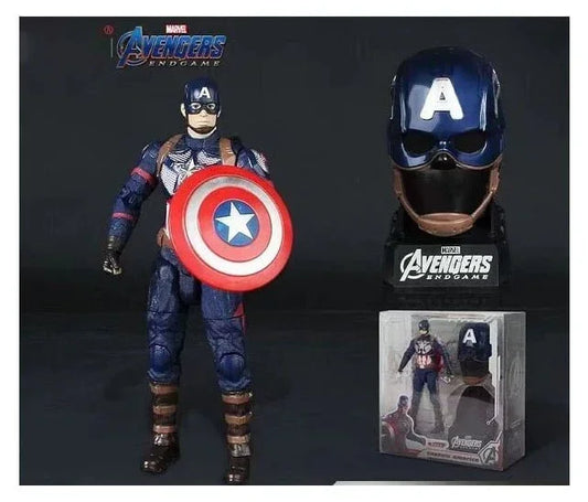 Marvel Captain America Action Figure Limited Edition for Car Dashboard, Decoration, Cake, Office Desk &amp; Study Table - Jaiman Toys