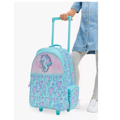 SMIGGLE School Bags: Epic Adventures wheeled woven trolley backpack - Jaiman Toys