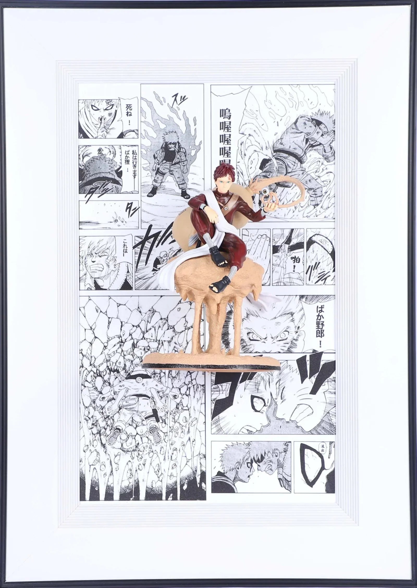 Gaara 3D 70x50 Naruto Wall Decorative Frame – Iconic Sand Shinobi Ornament for Anime-Themed Spaces - Jaiman Toys