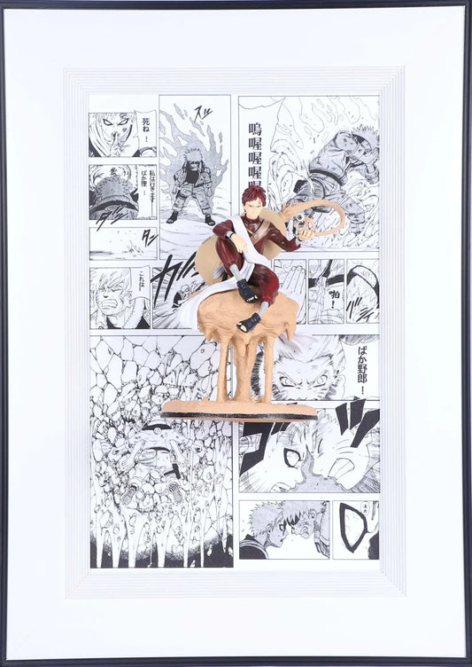 Gaara 3D 70x50 Naruto Wall Decorative Frame – Iconic Sand Shinobi Ornament for Anime-Themed Spaces - Jaiman Toys