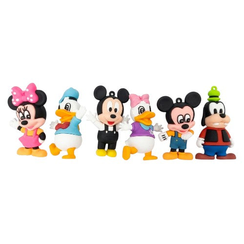 Disney Mickey Mouse & Friends 6-Piece PVC Figure Set | Collectible Cartoon Character Toys for Kids, Gifts & Display Collection