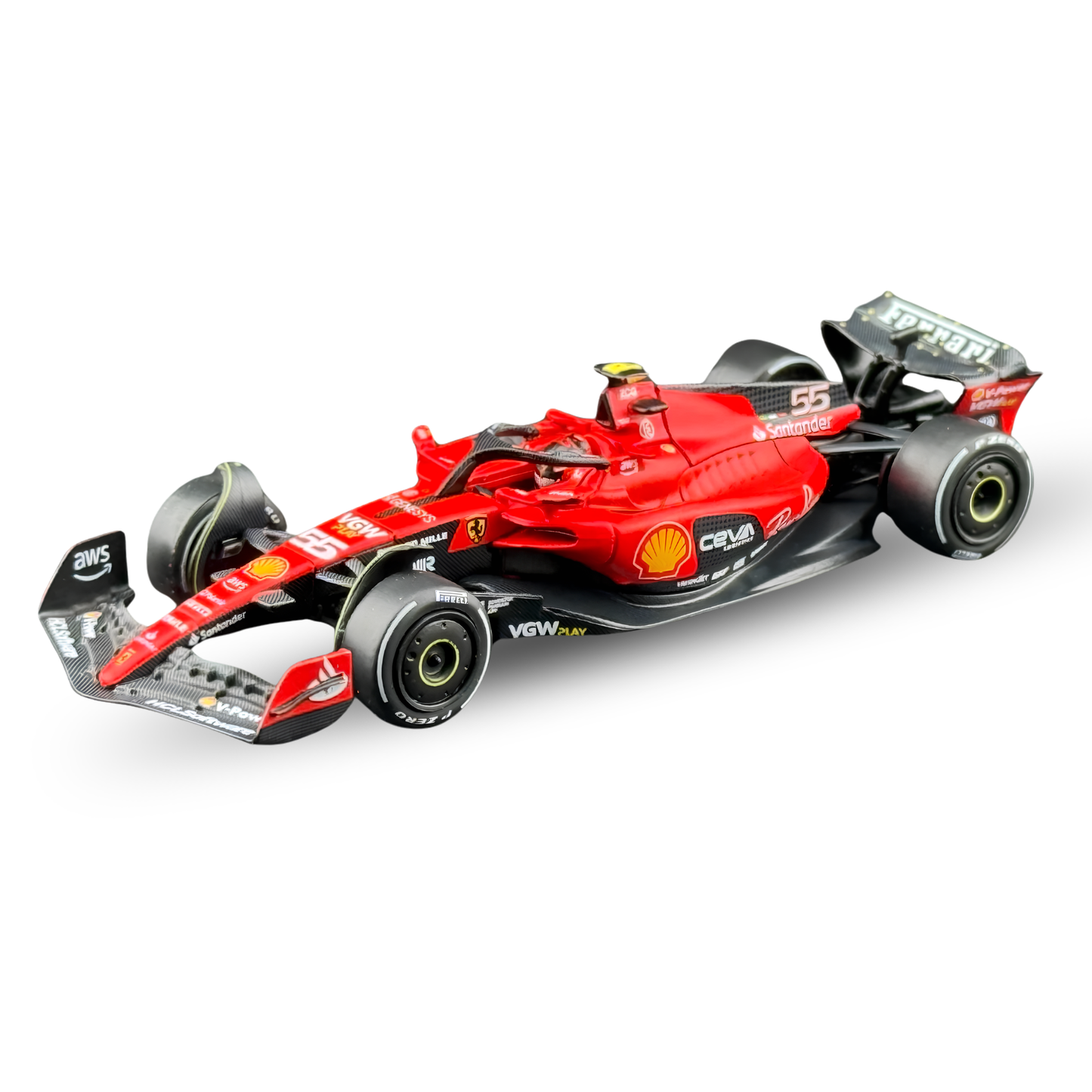 BBR Models 1:64 Ferrari SF-23 #16 Charles Leclerc 2023 Monaco Grand Prix Formula 1 Die-Cast Model Car