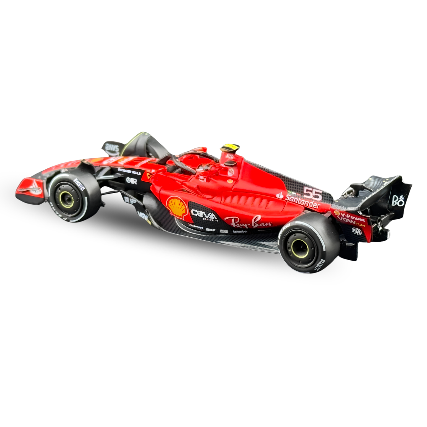 BBR Models 1:64 Ferrari SF-23 #16 Charles Leclerc 2023 Monaco Grand Prix Formula 1 Die-Cast Model Car