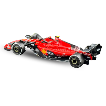 BBR Models 1:64 Ferrari SF-23 #55 Carlos Sainz 2023 Monaco Grand Prix Formula 1 Die-Cast Model Car