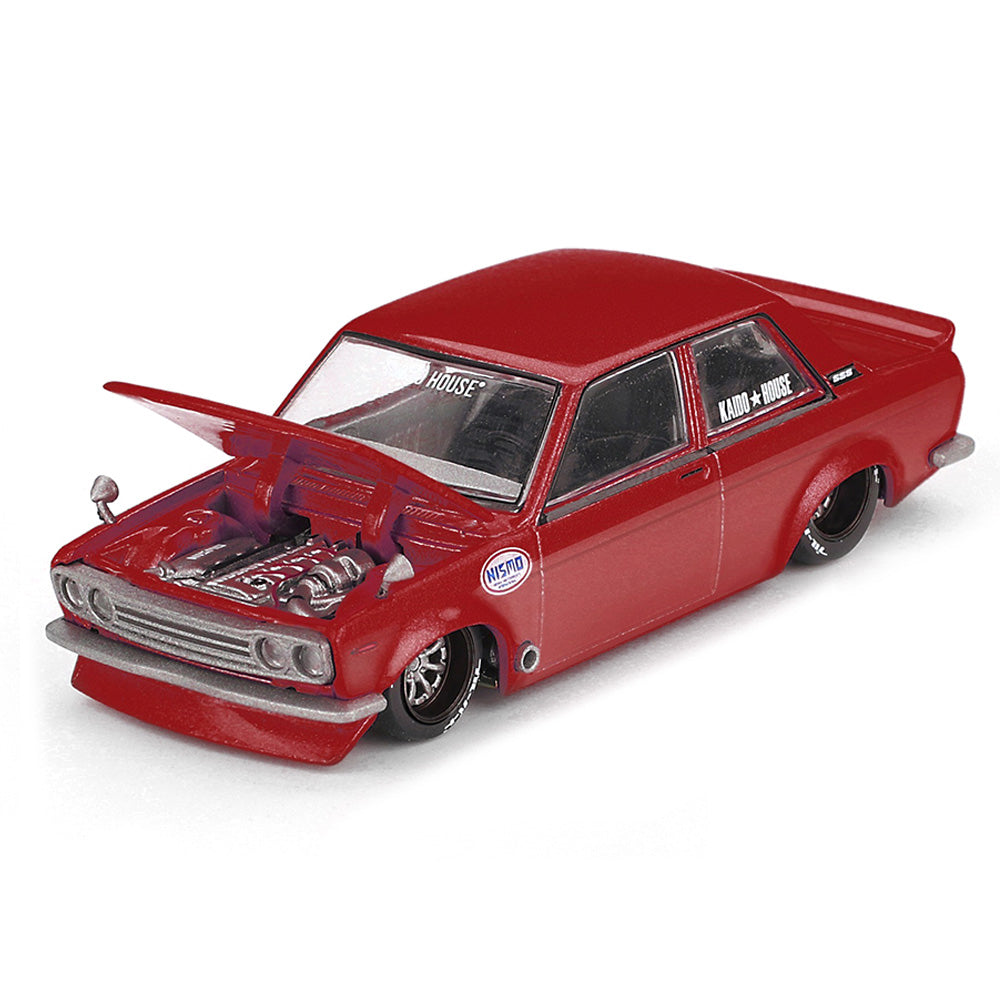 Kaido House x MINI GT 1:64 Nissan Datsun 510 Street NISMO V3 Red Diecast Model Car | Limited Edition KHMG229
