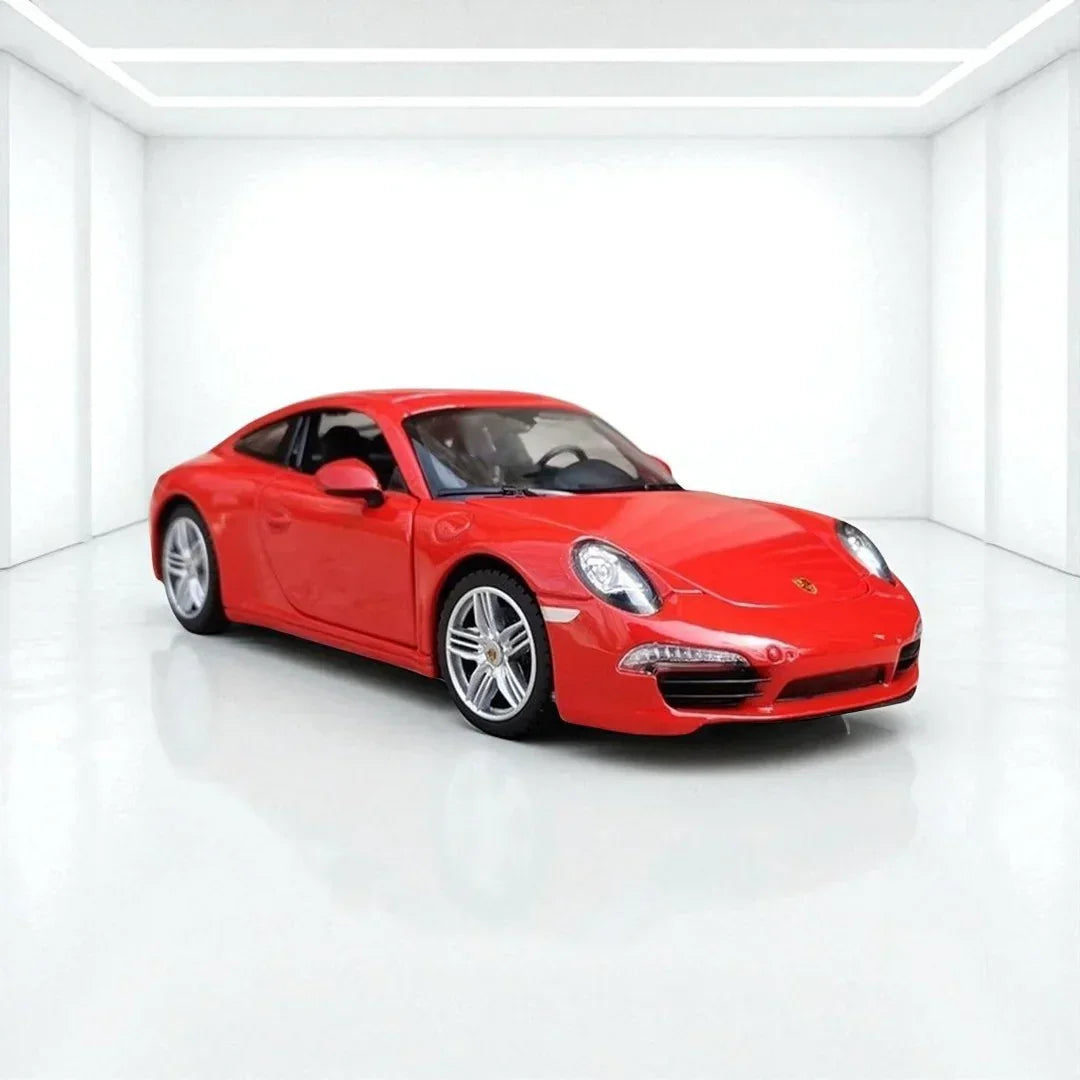 Rastar 1:24 Porsche 911 Carrera S Diecast Model – Red | Openable Doors, Premium Collectible Car (56200) - Jaiman Toys