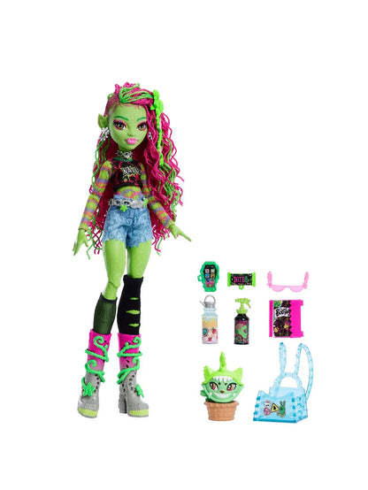Monster High Venus McFlytrap Fashion Doll with Pet "Chewlian" - Jaiman Toys