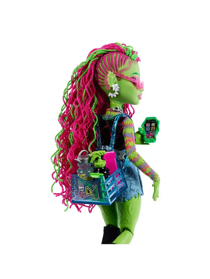 Monster High Venus McFlytrap Fashion Doll with Pet "Chewlian" - Jaiman Toys