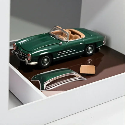 GFCC 1:64 1960 Mercedes-Benz 300SL Roadster Dark Green Diecast Model Car