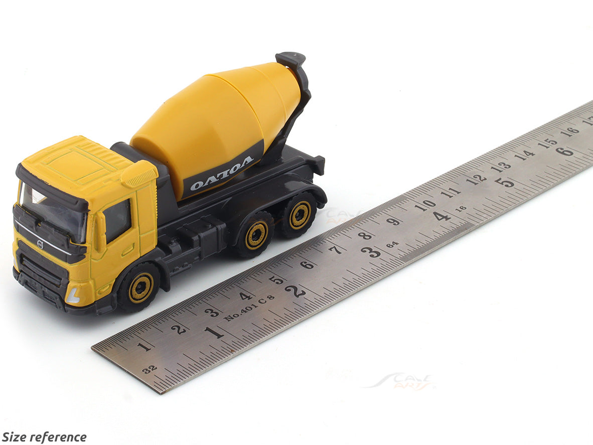 Majorette Volvo Construction Vehicle Set – (Wheel Loader, Cement Mixer & Truck Dumper)3 Piece Die-Cast Construction Trucks Toy Set (3+)