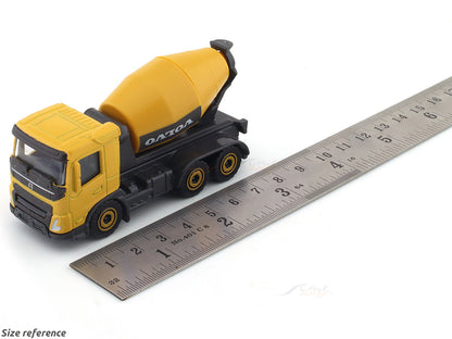 Majorette Volvo Construction Vehicle Set – (Wheel Loader, Cement Mixer & Truck Dumper)3 Piece Die-Cast Construction Trucks Toy Set (3+)
