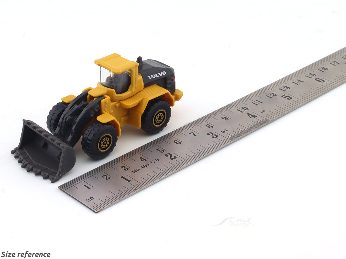 Majorette Volvo Construction Vehicle Set – (Wheel Loader, Cement Mixer & Truck Dumper)3 Piece Die-Cast Construction Trucks Toy Set (3+)
