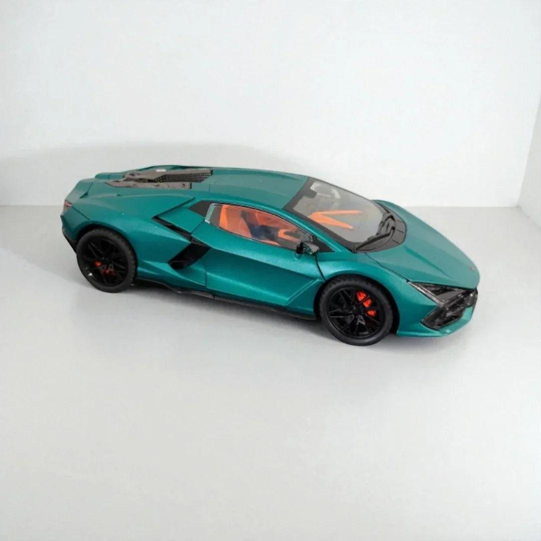 JOY JUNCTION 1:24 Lamborghini Diecast Car Model -Green with openable door, pull back action light and sound (JJ263) - Jaiman Toys