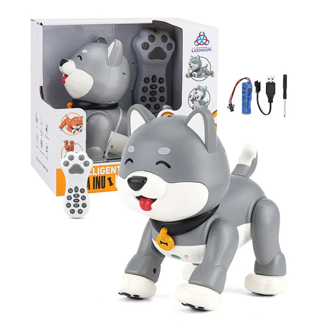 Interactive RC Stunt Dog Robot – Programmable Touch-Controlled Cartoon Robot for Kids - Jaiman Toys