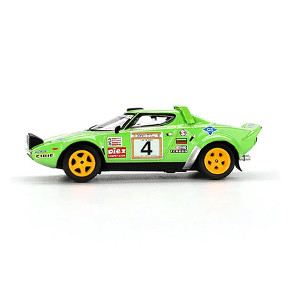 Mini GT 1:64 Lancia Stratos HF #4 1979 Spanish Rally Champion LHD Die-Cast Scale Model Car