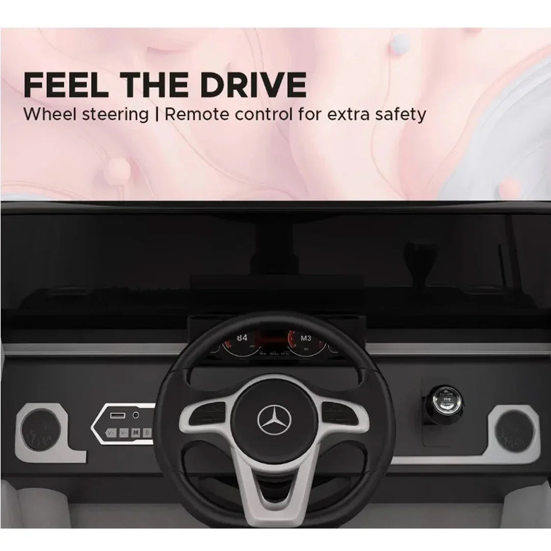 EMotorad Formula Fun Mercedes Benz G-Wagon Ride-On Car for Kids – Battery Operated with Remote Control