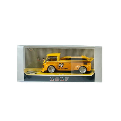 LMLF 1:64 Volkswagen Bus MOONEYES Edition Diecast Model Car – Yellow - Jaiman Toys