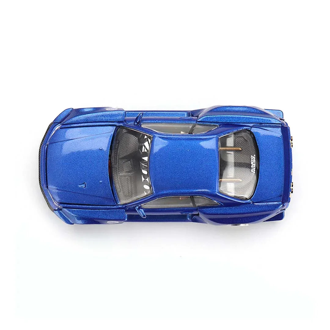 Mini GT 1/64 Nissan Skyline GT-R R34 Kaido Works V2 Aero "Shinjuku V2" Diecast Scale Model Car - Jaiman Toys