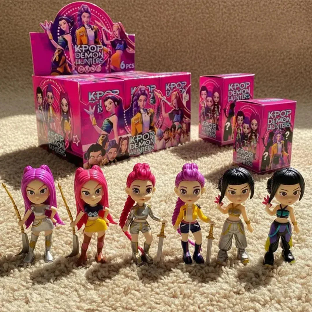 K-Pop Demon Hunters Collectible Figure – Anyone Blind Box (Mystery) | Anime-Style Action Figure | Mystery Toy for Kids & Collectors-1 Piece Random
