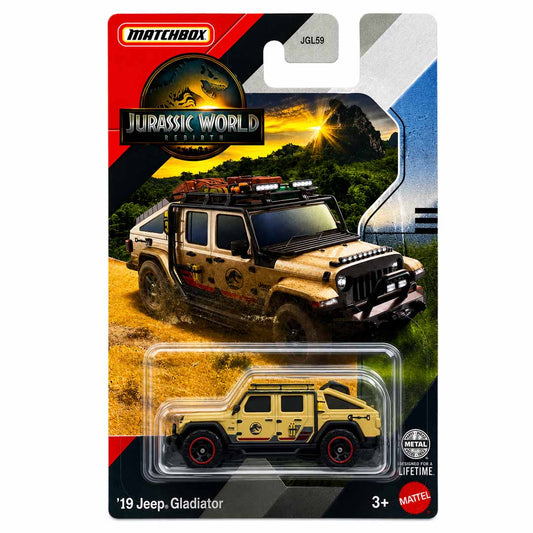 Matchbox 1:64 (Blister Pack) 2019 Jeep Gladiator Jurassic World Rebirth Diecast Model Car