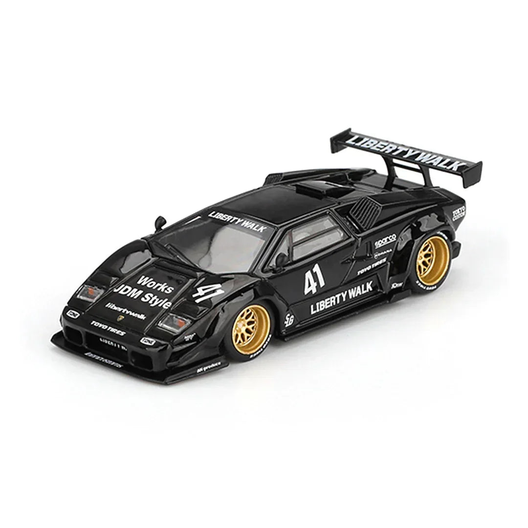 Mini GT 1:64- McLaren 720S LB-Works “The Boring Concept” + Lamborghini Countach LB-WORKS Black | Die-Cast Collectible Set