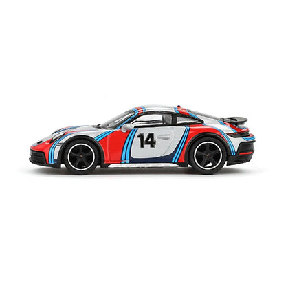 Mini GT 1:64 Porsche 911 Dakar “Rally 1978” – Ice Gray Metallic Diecast Model - Jaiman Toys
