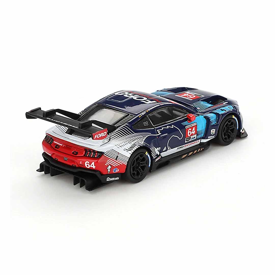 MINI GT MGT00898-L Ford Mustang GT3 #64 2024 IMSA Daytona 24 Hrs 1:64 Scale Diecast Model Car